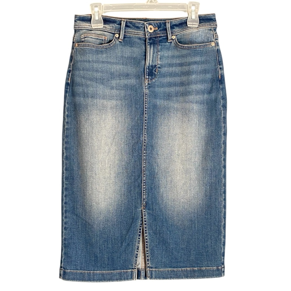J. Jill Blue Denim Skirt